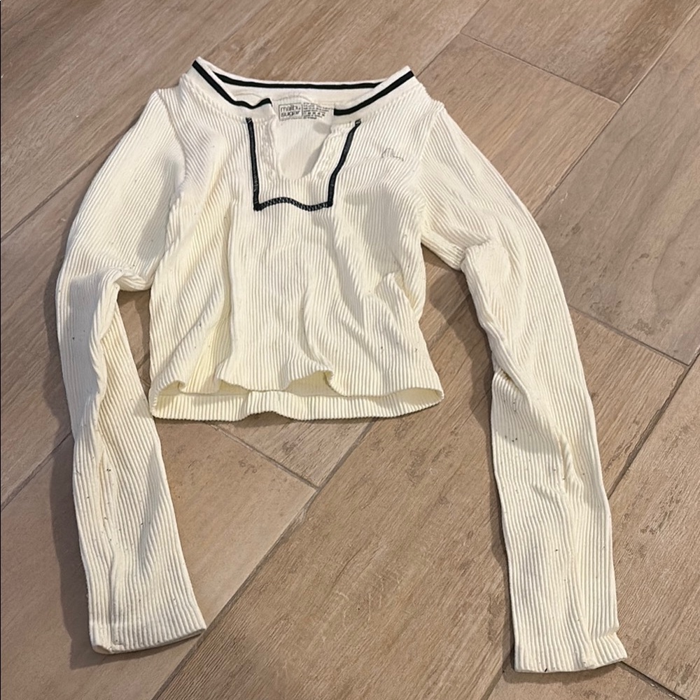 Women's Cream Long Sleeve Top